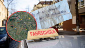 Fahrschul-Lehrer findet irren Zettel an Autoscheibe – Nachbar schreibt verrückte Botschaft