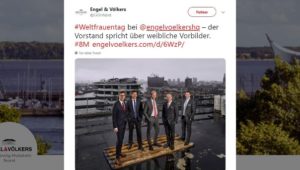 Shitstorm: Immobilienfirma Engel & Völkers erklärt Frauentag – nur mit Männern