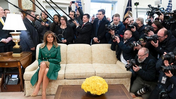 Melania Trump: Mitleid und Spott für Geburtstags-Foto aus dem Oval Office